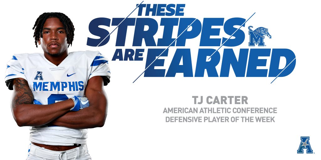 TJ Carter has been named the <a href="/American_FB/">American Football</a> Defensive Player of the Week! #GoTigersGo
STORY: bit.ly/2yJ3GyQ
