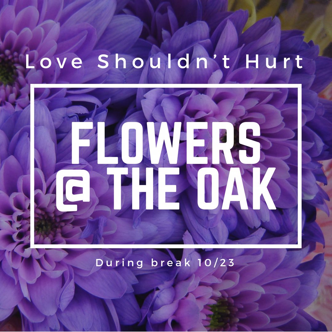 NHStwolves's tweet photo. 🎙Today ASB will be giving out flowers at the oak as a symbol against domestic violence. Tomorrow is tie dye during tutorial so bring $5!! 💜🐺 https://t.co/V69l0pa5Qu