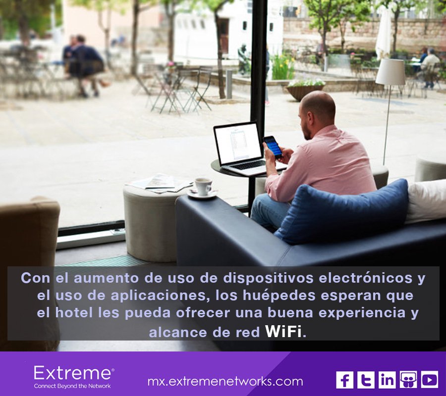 EXTR_LATAM's tweet photo. Encuentra soluciones que ayudan a cumplir con la expectativas de los huéspedes y lograr que se sientan como en casa.
#ExtremeWireless https://t.co/UIErFD8cLP