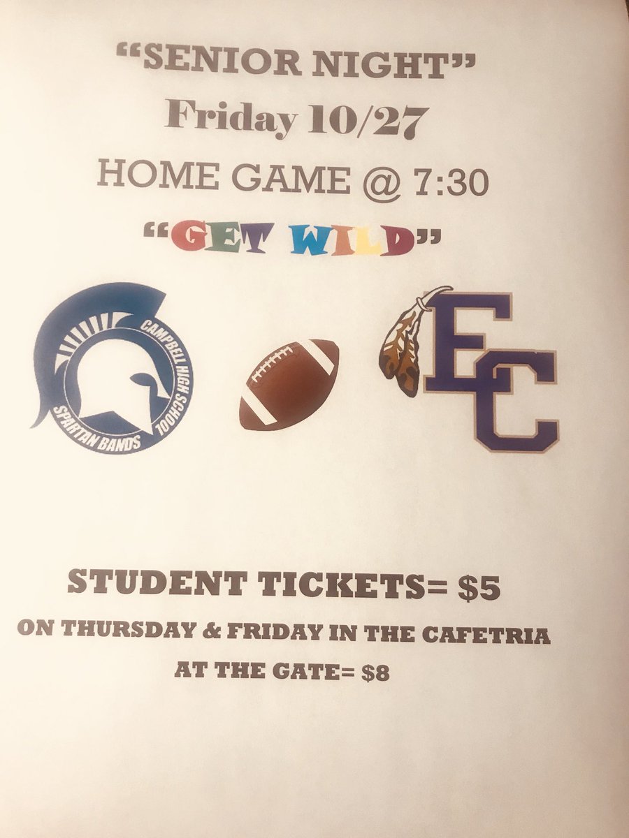 It’s the Last Home 🏈 game this Friday &amp; Senior Night!💜🎓💛<a href="/EastCowetaHigh/">Official East Coweta High School</a> ECHSrecruits <a href="/hap_hines/">Hap Hines</a> <a href="/TheTribeECHS/">The Tribe</a> @ECHSSGA