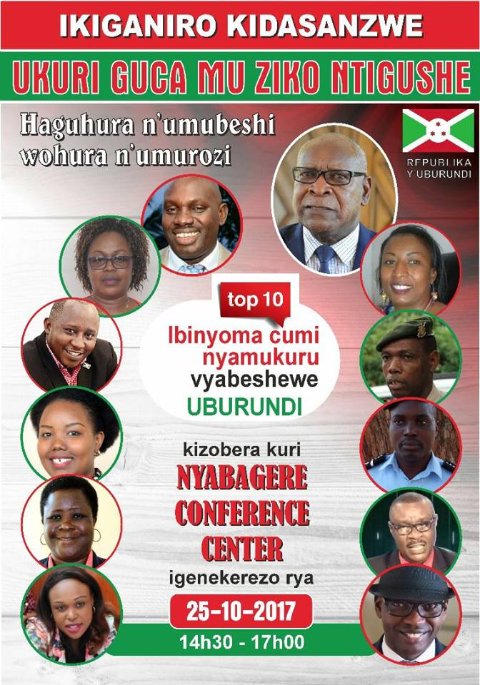 Ijambo10's tweet photo. 10 mensonges sur le #Burundi qu'il faut clarifier. L'équipe du @BurundiGov en communication vous invite ce 25 à Nyabagere Center d 14h30-17h https://t.co/CBZnPZrysT