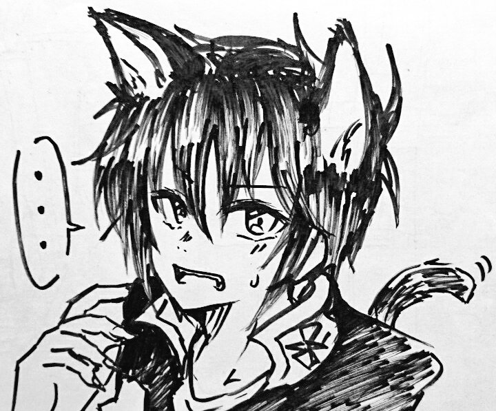 やっぱシンちゃんはネコ似合う 