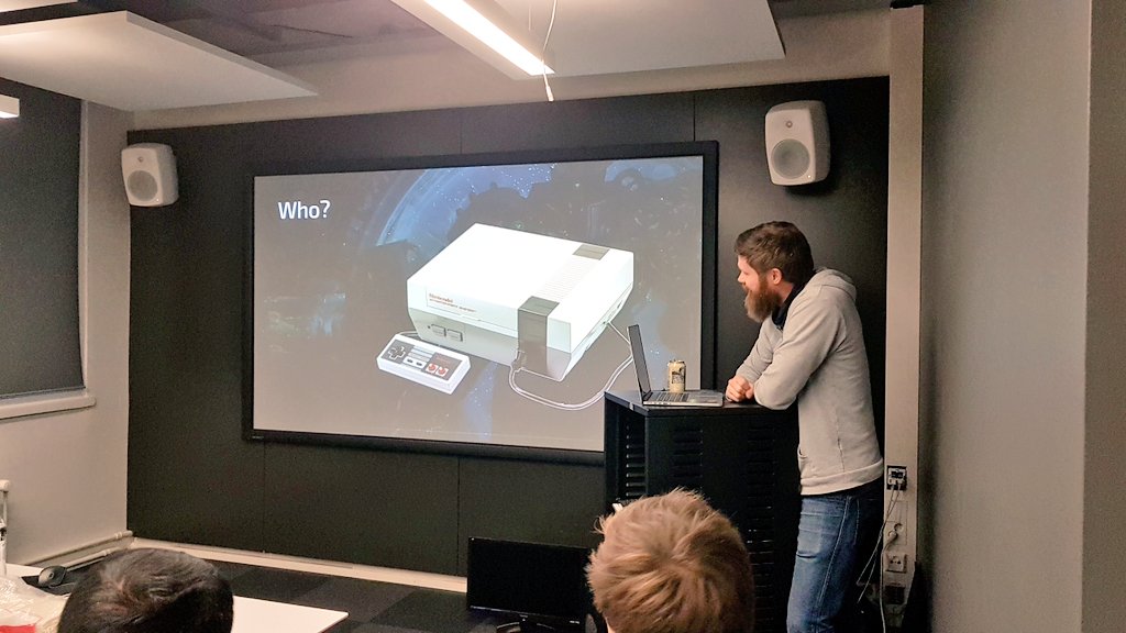 iamcoachwilly's tweet photo. Financial Modelling in Games by the amazing @JMatikainen from @ArmadaIntHQ at our visit to @Housemarque #gameexecutive #gamex2017 @AaltoENT https://t.co/9IgLB9dzGo
