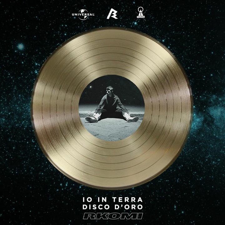 UMusicItalia's tweet photo. Oggi doppietta per #Rkomi: l’album #IoInTerra e il brano #MilanoBachata sono dischi d’oro 📀🎉🎉 https://t.co/j5q6s9X6d3