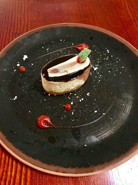 LymmHotel's tweet photo. And maybe for dessert...

Dark choccie cheesecake with orange and mint...#Lymm https://t.co/a2bSEVARIb