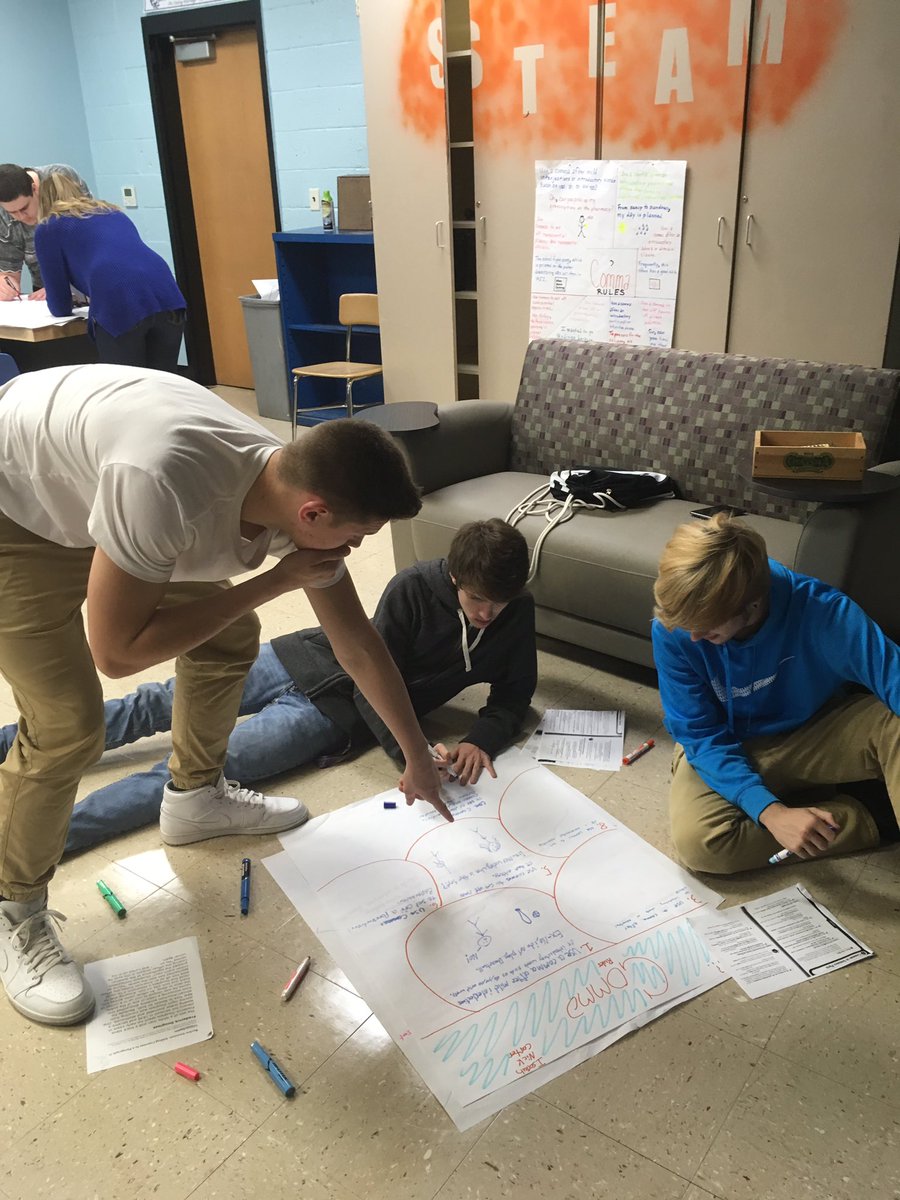 PamWaters22's tweet photo. Using the new STEAM Shop as we learn! Thanks @CavHSPrincipal! https://t.co/TnuRNY9GMm