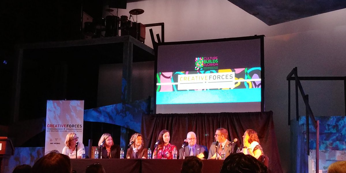 CCMusicTherapy's tweet photo. In awe of the amazing professionals coming together to discuss integrating the arts and military. #creativeforcesfl https://t.co/ffwpTNeodV