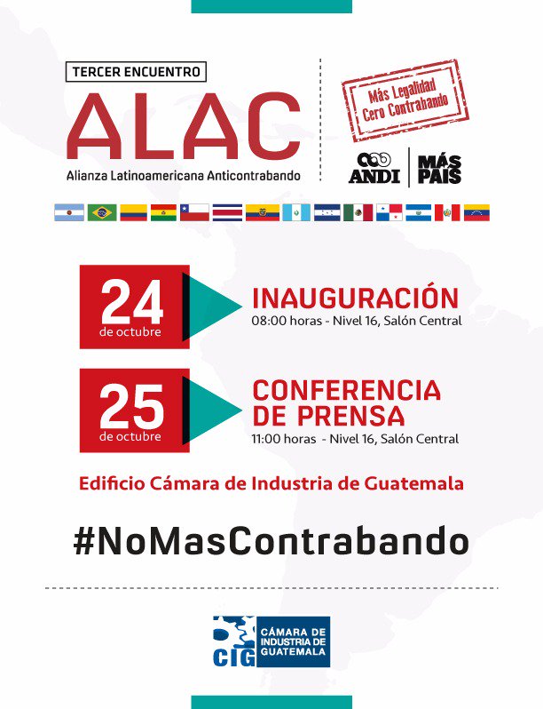 MemoIsaiRamirez's tweet photo. Mañana: inauguración de actividad de la @industriaguate #NoMasContrabando https://t.co/UvpCzN68W3