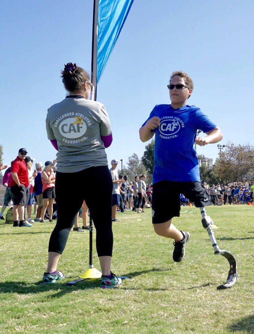 surfdogs's tweet photo. The only limits are the ones we put on ourselves @OssurCorp Mobility Clinic #BestDayInTri #SDTC2017 @CAFoundation #nolimitations https://t.co/BtzsGZUZuI