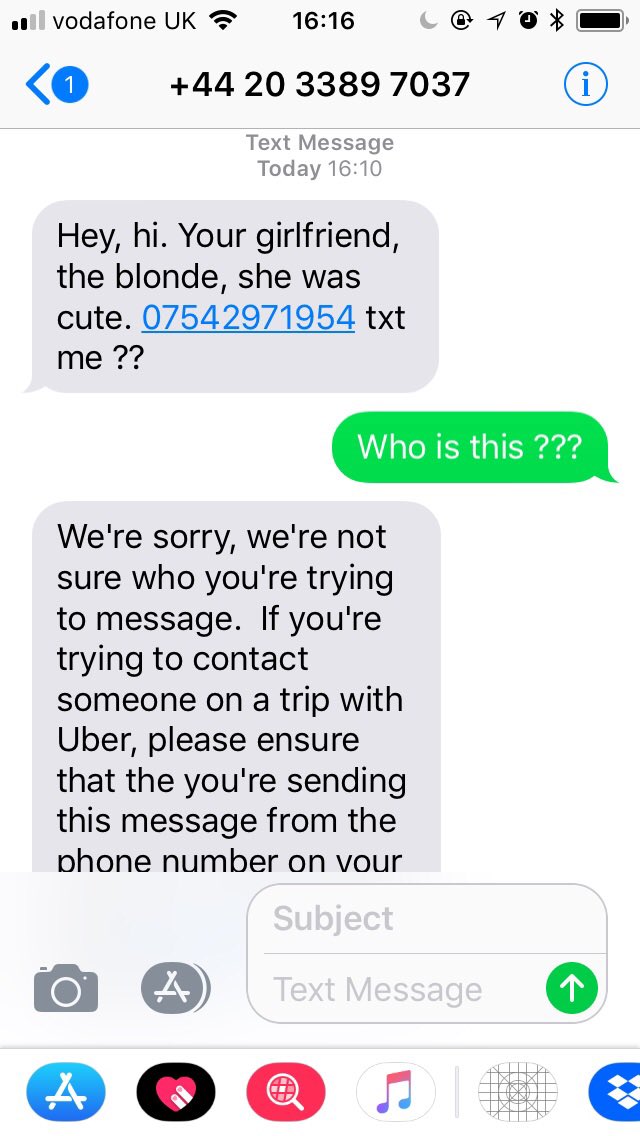 LondonSwenglish's tweet photo. @UberUKsupport  I am absolutely livid ! Am reporting this driver who delivered a take away to my teen ! https://t.co/FvGjVsbUxf