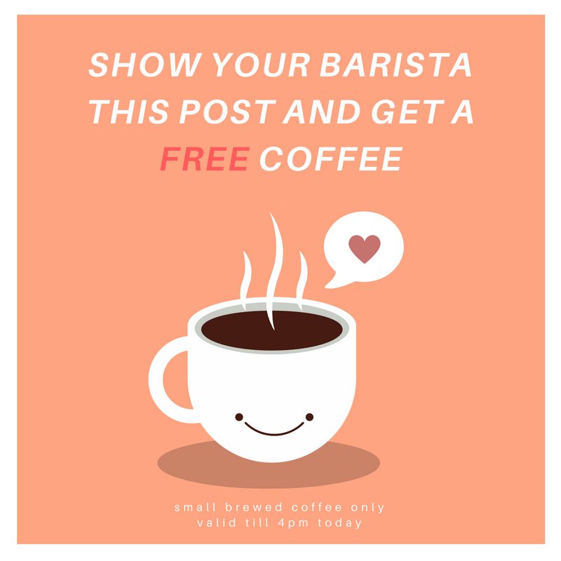DegreesDiner's tweet photo. FREEEE COFFEE Y’all! Hope this helps with the Monday blues https://t.co/Mj7tQEMY6o