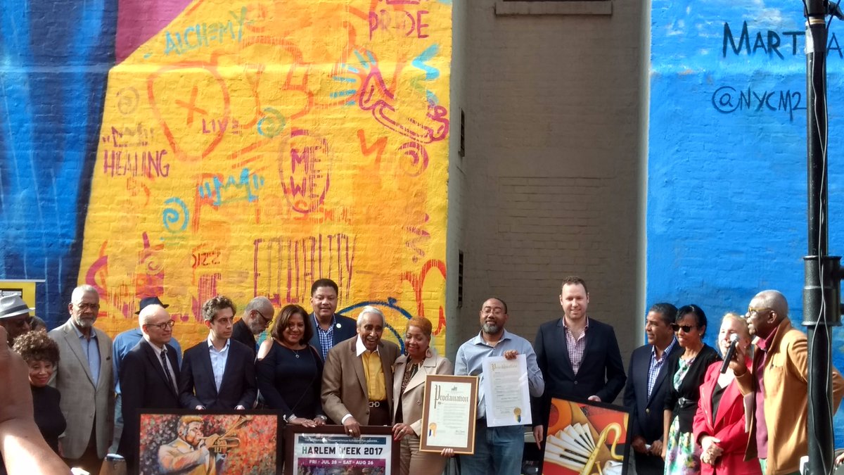 Yesterday at a celebration of the 100th anniversary of the birth of jazz legend Dizzy Gillespie. #harlem #dizzygillespie #jazz #ny