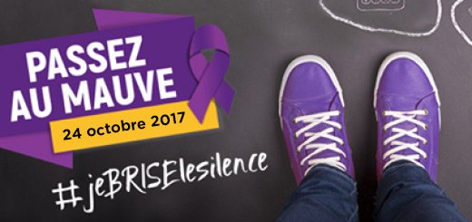 Demain 24 octobre est la journée « Portez du mauve ». Journée de sensibilisation à la sécurité des enfants. Participez en grand nombre.