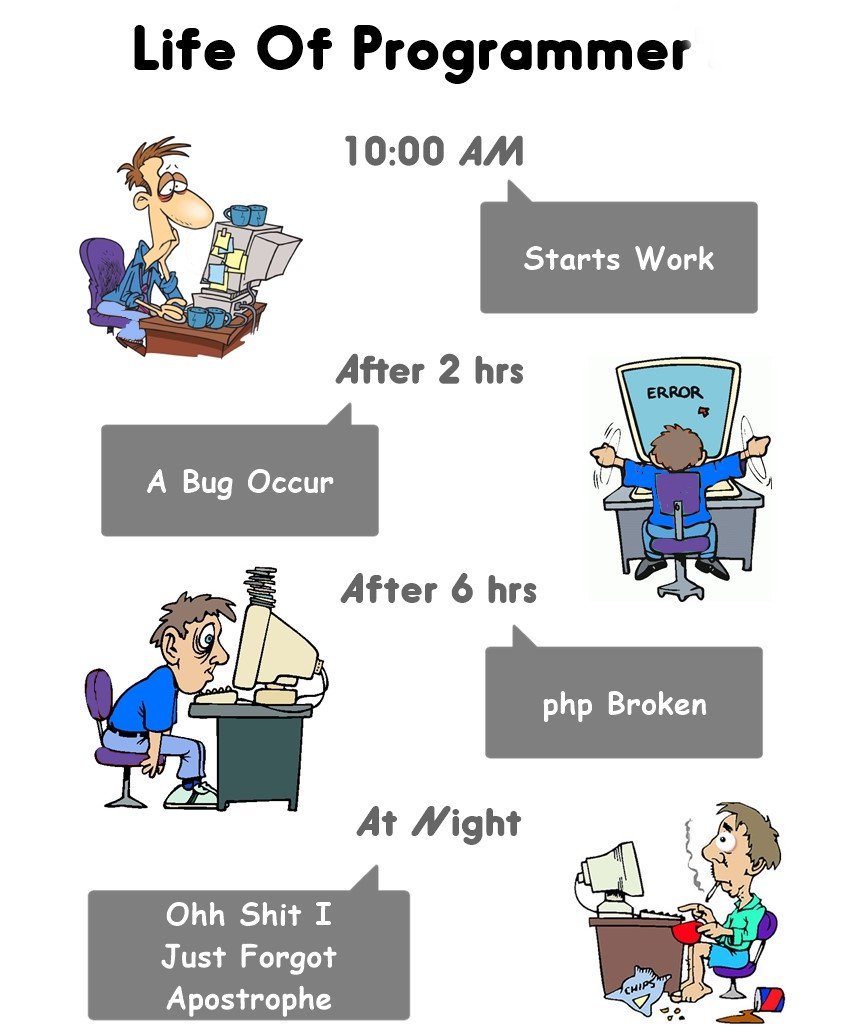 skynetindia's tweet photo. Life of a programmer! #ProgrammerFun #ProgrammingFun #WebDevelopment #WebDeveloper #WebDesigner #Programmer #WebsiteDesign #USA #UK https://t.co/wUSt3nJkCR