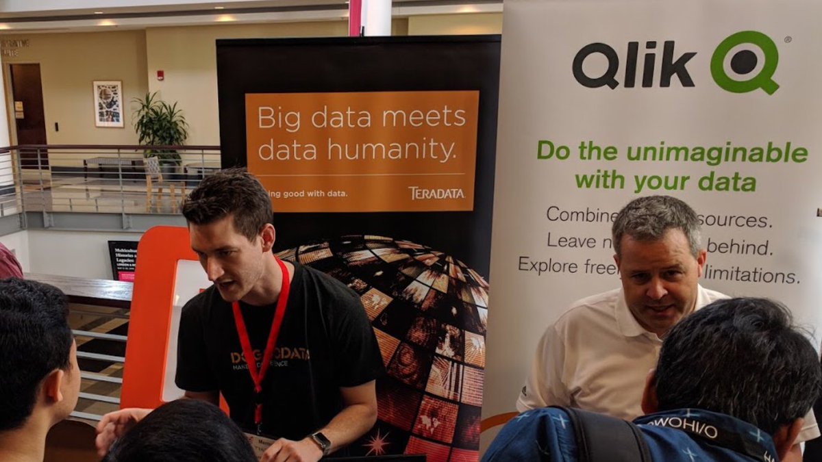 qlikdeveloper's tweet photo. Big thanks to #hackOHIO organizers &amp; participants — we had a blast! So many 🆒 projects too. Keep hacking &amp; let us know how #Qlik can help. https://t.co/EG2PrhCEgs