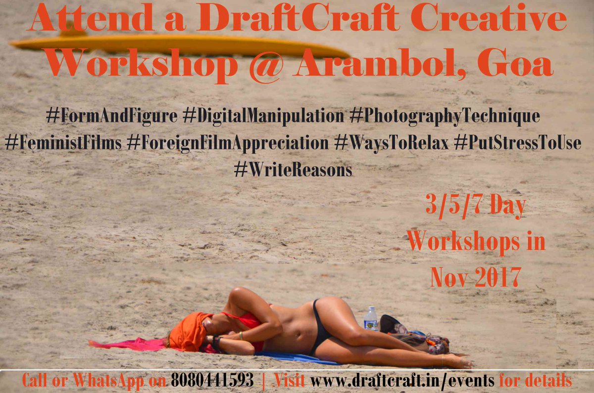DraftCraftSpeak's tweet photo. #Workshop #DraftCraft #Events #Goa #Arambol #Beach #Law #Media #Journalism #Photography #Films #Travel #BackToRoots
https://t.co/SKOiWrq2cy https://t.co/xdpBUamT2J