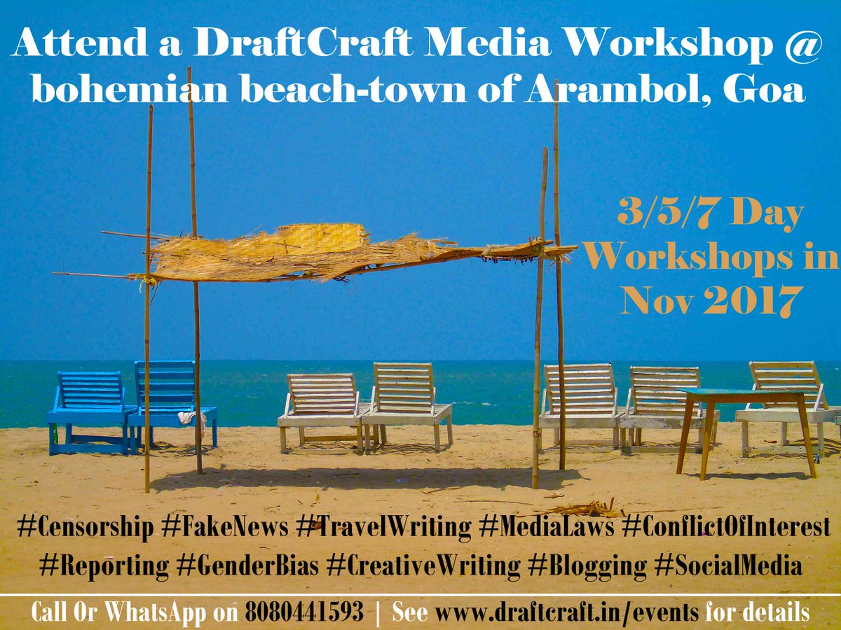 DraftCraftSpeak's tweet photo. #Workshop #DraftCraft #Events #Goa #Arambol #Beach #Law #Media #Journalism #Photography #Films #Travel #BackToRoots
https://t.co/SKOiWrq2cy https://t.co/xdpBUamT2J