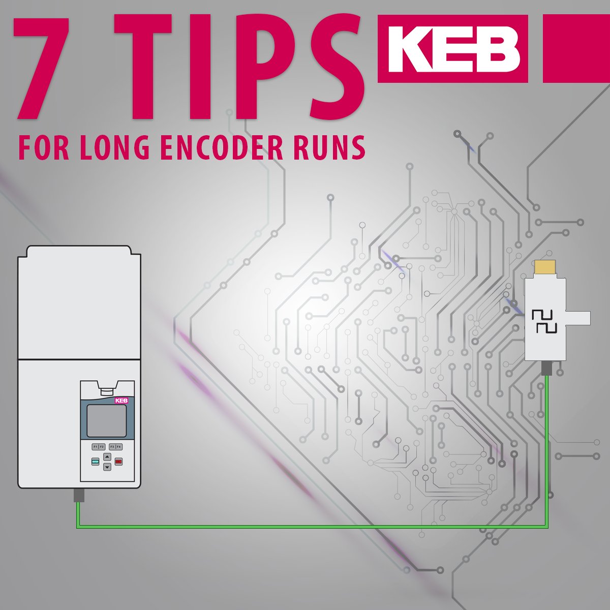 KebAmerica's tweet photo. Here are tips for maintaining voltage in applications where longer encoder cables are needed. https://t.co/XDIJbeiq3K #tipsfromtheexperts https://t.co/2rUVbghTbD