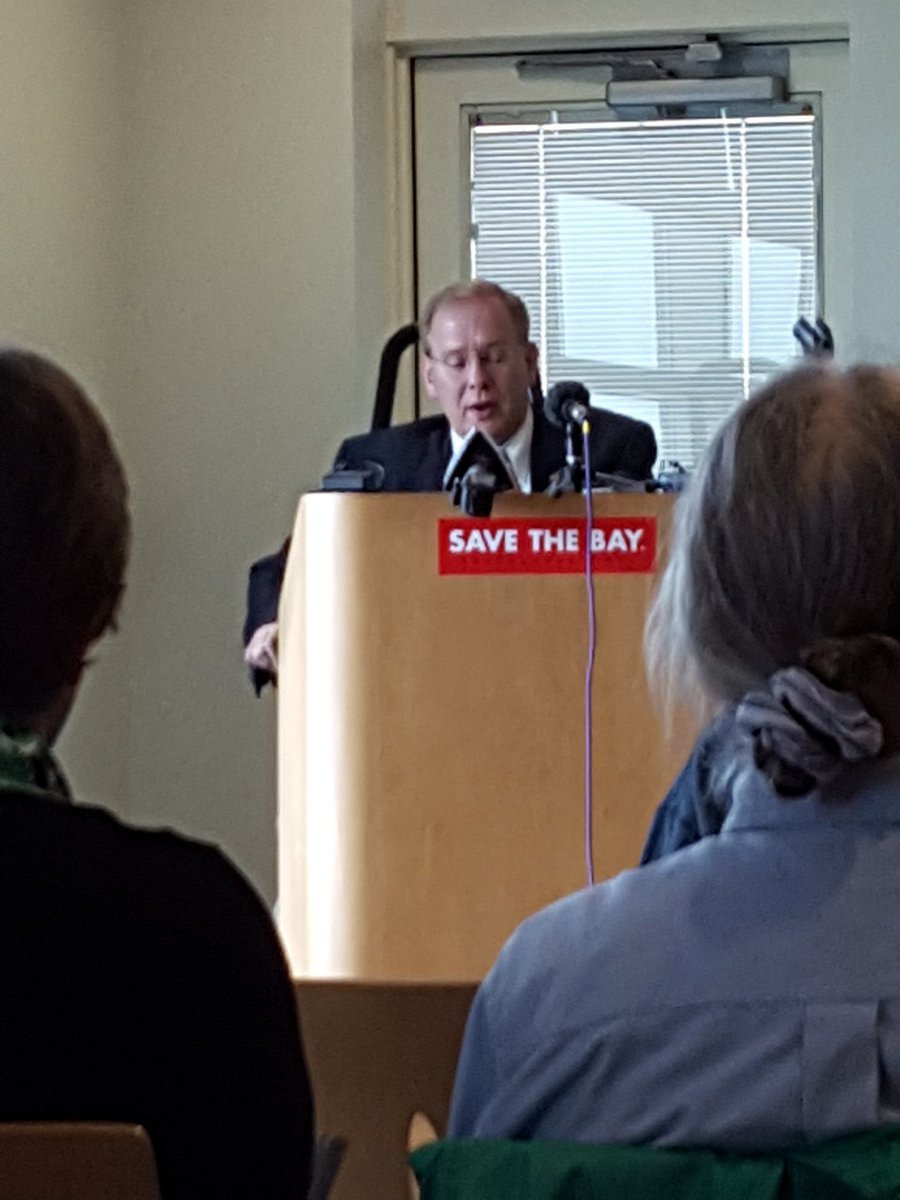 SaveTheBayRI's tweet photo. "This is about protecting the planet. We have to be good stewards...and leave it better than we found it." @JimLangevin at #nbep event. https://t.co/fyfOEikiTU