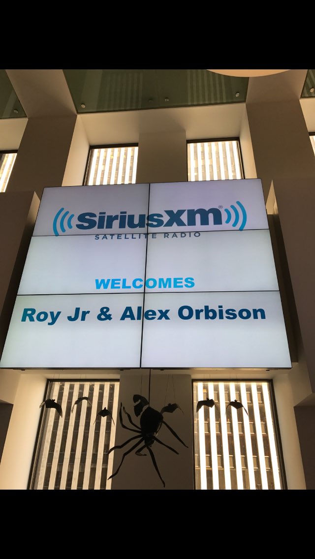 Royorbisonjr's tweet photo. We are here! #SiriusXM #Channel146 at noon! #ChrisTsakis & #MeredithOchs will interview me and #AlexOrbison about #AuthorizedRoyOrbison ! https://t.co/hZFneMcgS5