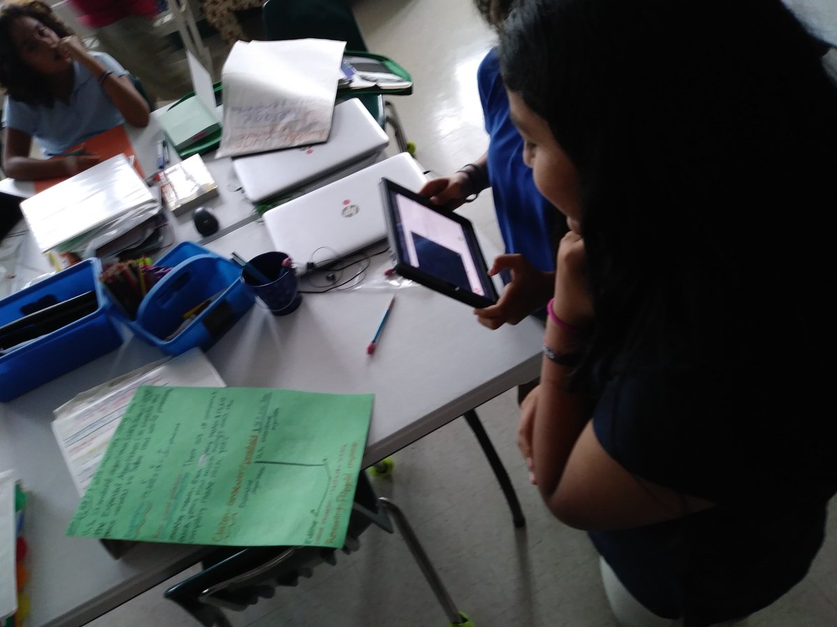 crkshanks1221's tweet photo. MrsKs mathematicians using flipgrid to explain reasoning behind efficient multiplication strategies @GTEtoucans @Flipgrid #CCPSinnovates https://t.co/5Urp33bWdI
