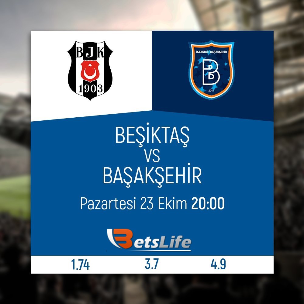 Süper Lig'de 9. haftada kritik maç.Beşiktaş galip gelip liderle arasında ki puan farkını düşürebilecek mi? Bahis yap👉betslife.com
