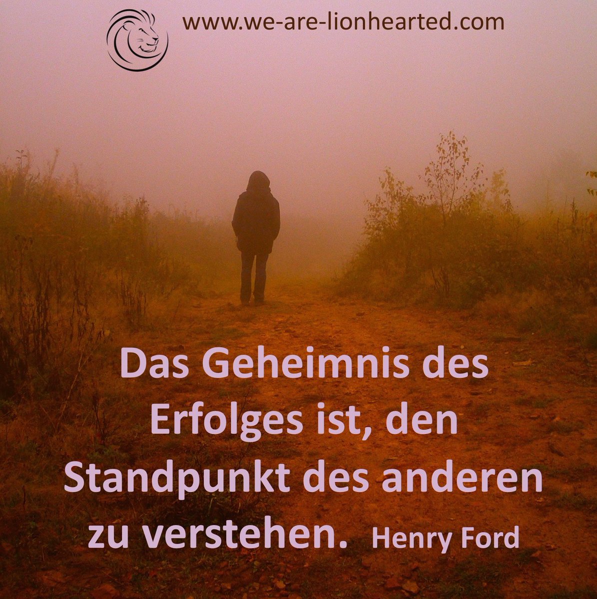 WeR_Lionhearted's tweet photo. Gestern noch strahlender Sonnenschein, heute Regen und Nebel. Richtig usselig. Dazu viel mir folgendes Foto ein: #WRLH #wearelionhearted https://t.co/h7STqatOdp