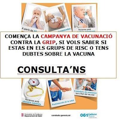fciaannaferrer's tweet photo. Recorda, avui 23 d'octubre comença la campanya de vacunació de la Grip https://t.co/FVGKmpIlQ6