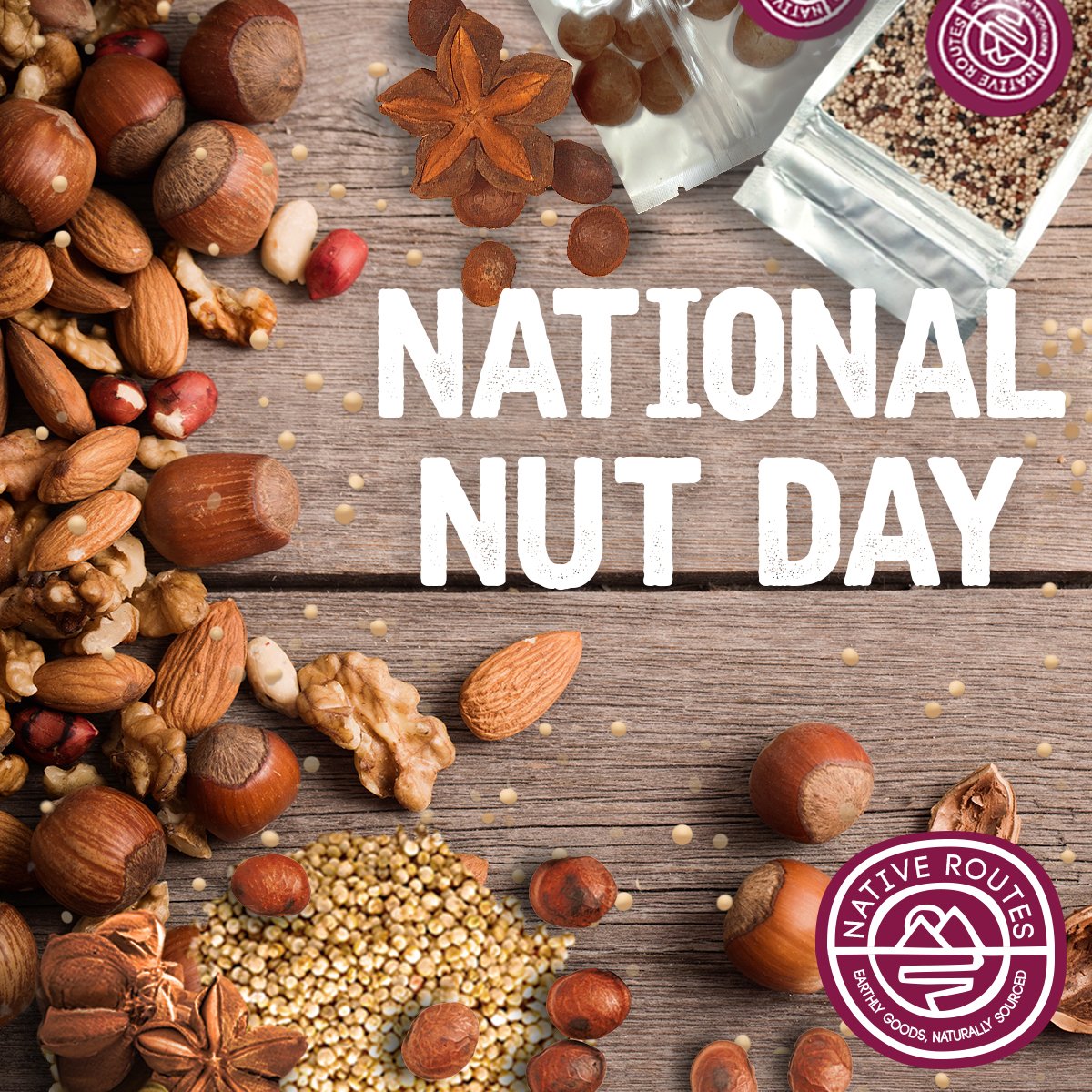 nativeroutes's tweet photo. Nuts r known for nutrients like iron, ca., folate, cooper, zin, potassium. Our Sacha Inchi is just so.  Happy National Nut Day! 🌰🥜 https://t.co/7EjBN99kFU