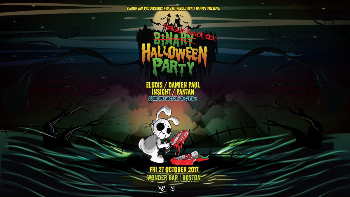 THIS FRIDAY: A very special Halloween edition of BINARY with the Rabbit Revolution crew, this will sell out: bit.ly/BINARYhalloween