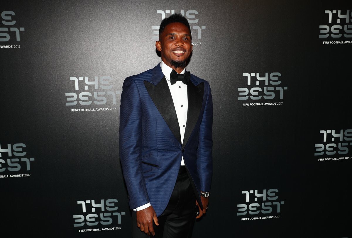 Samuel Eto'o à la cérémonie #TheBest FIFA Football Awards 2017.