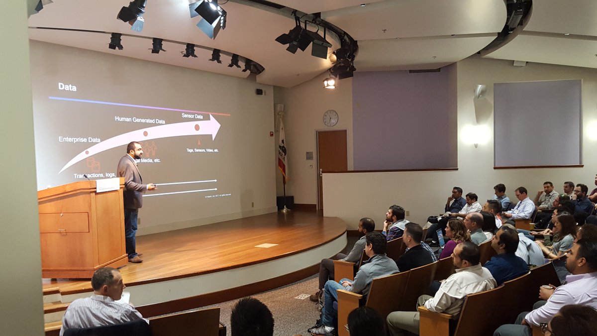 BerkeleyISchool's tweet photo. The “real world is analog” - Chetan Gupta of @Hitachi_US on Analytics for the 4th Industrial Revolution #DataDialogs #IoT https://t.co/BxydoLa0bX