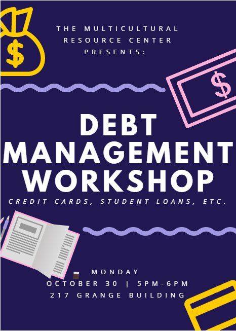 MRCpennstate's tweet photo. In case you haven't marked your calendar, our debt workshop is happening a week from today at 5pm! Bring a friend! https://t.co/z9C0vjB4Ip https://t.co/6mRZFmfMJF