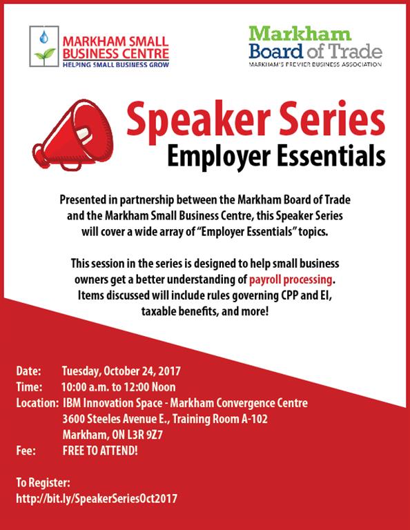 Tomorrow, don't miss out on our MBT &amp; MSBC Speaker Series - Employee Essentials. To register, visit: bit.ly/SpeakerSeriesO…