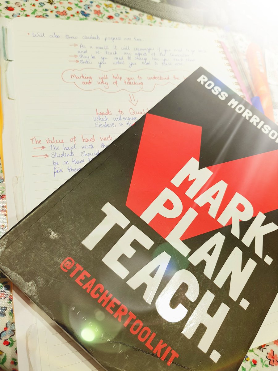 Read.Loved.Started re-drafting marking policy! Irony is I should be marking #teacherclarity #MarkPlanTeach @RossMcGill #halftermreading