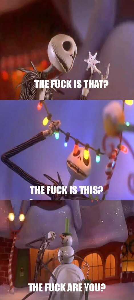 Embalmist's tweet image. Me when I see Christmas decorations in stores in October.. Happy Monday y’all ! 🎃