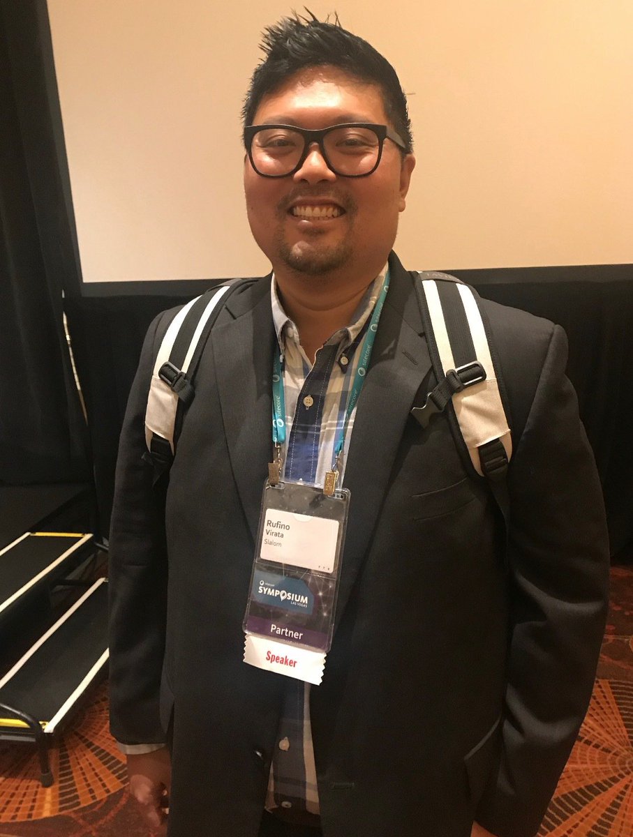 SlalomSeattle's tweet photo. Rufino spoke at #SitecoreSYM on using @Sitecore's newest features to accelerate speed to market &amp; increase the value we provide to customers https://t.co/891c8MHWEy