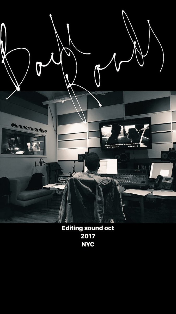 JMOFamily's tweet photo. Some news about #backroadsmovie
Sound editing @jenmorrisonlive @alexpettyfer https://t.co/PzIzAt72Lu