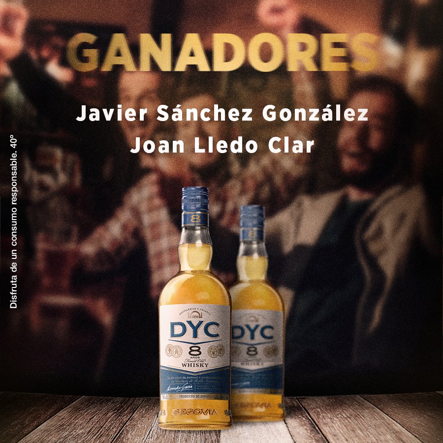 DYC_es's tweet photo. Ya tenemos los ganadores de las botellas de #DYC8. Enhorabuena a los afortunados y muchísimas gracias a todos por participar :D https://t.co/oCzoFTxfpG