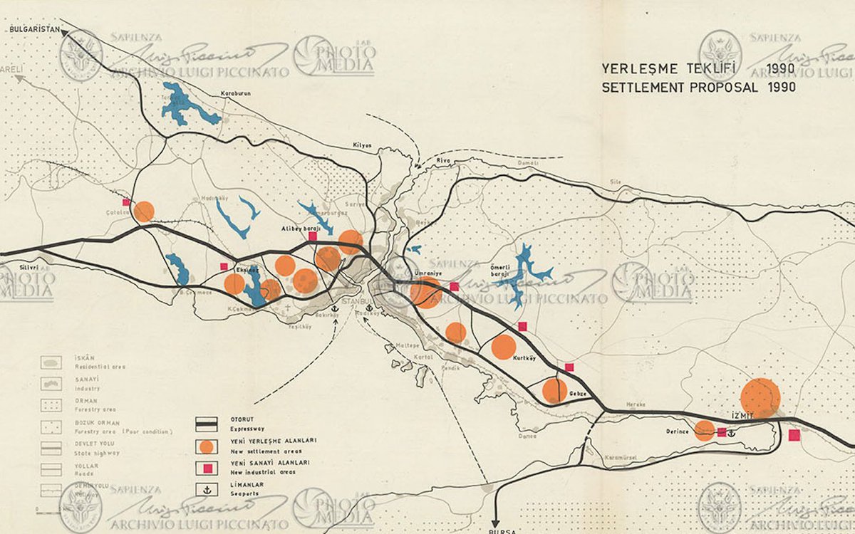 IstanbulDB's tweet photo. New Map on IUDB: Piccinato Settlement Plan for 1990 https://t.co/0kgnxYJXSv