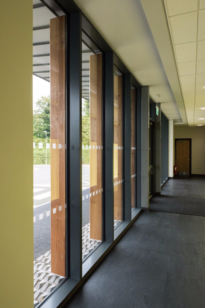 IAT04's tweet photo. A Recent installation at Sullivan Upper. System 17 curtain walling with vertical timber Brise Soleil. #metaltechnology. #brisesoleil. https://t.co/HvMlzcdFzJ