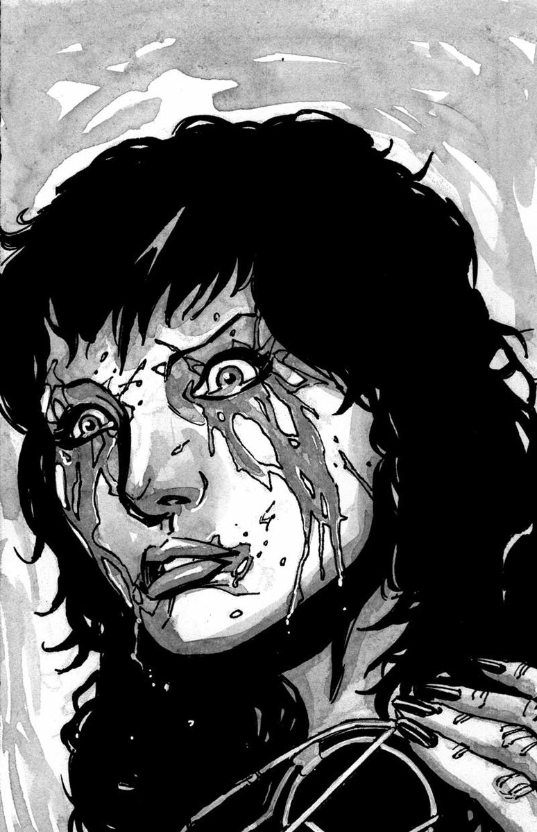 LouBou's tweet photo. How I feel at the end of Monday.

From: MALEFIC written by @danschaf 
Art: @DavidRMIllerJr 
Published: 1First Comics 
#Horror #Comics https://t.co/h8EuNDH794