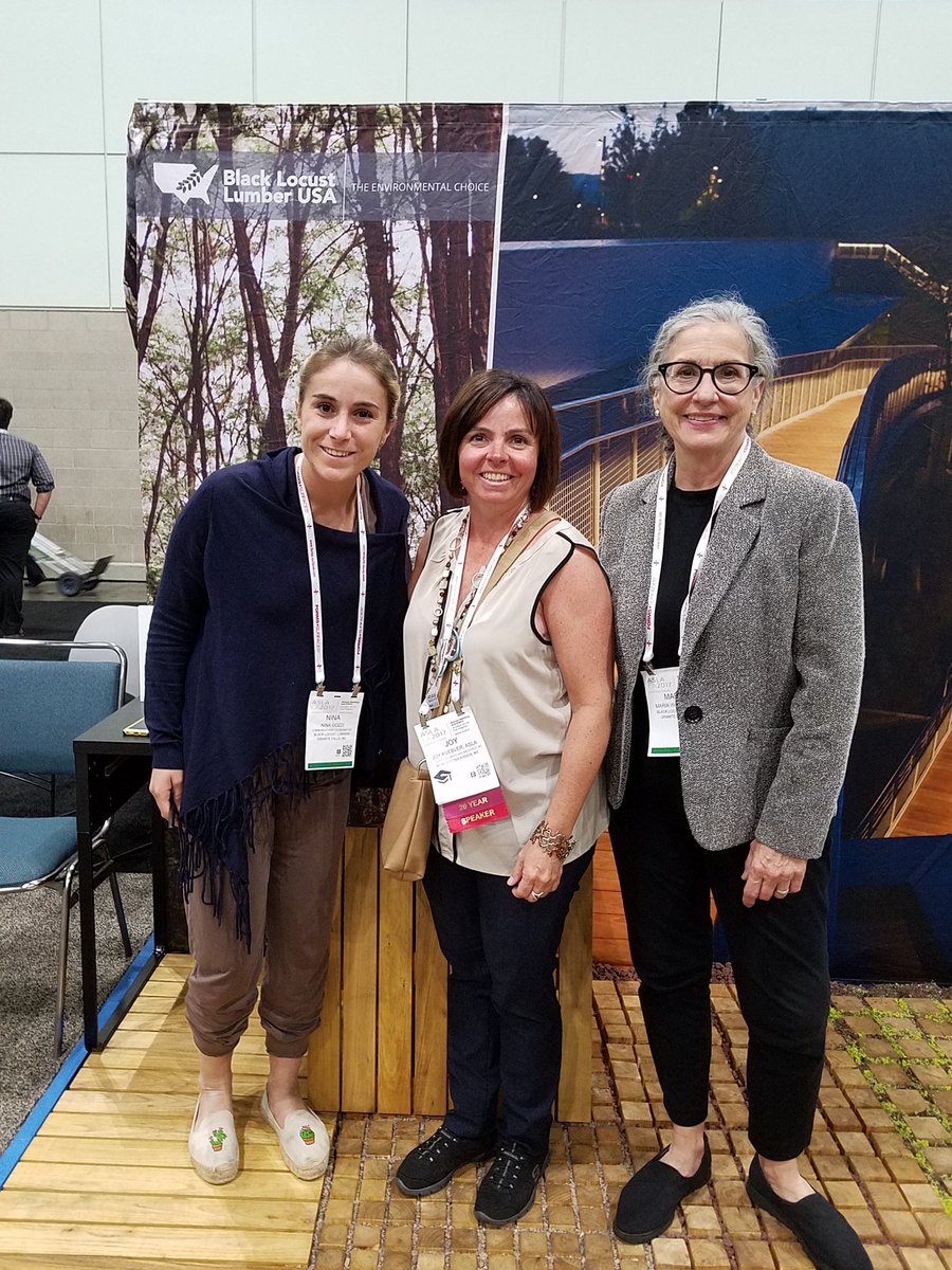 JoyKuebler's tweet photo. @BlackLocustL loved loved loved your black locust pavers at #ASLA2017 EXPO Floor yesterday! Thanks for chatting! https://t.co/c4TOF5BI8c