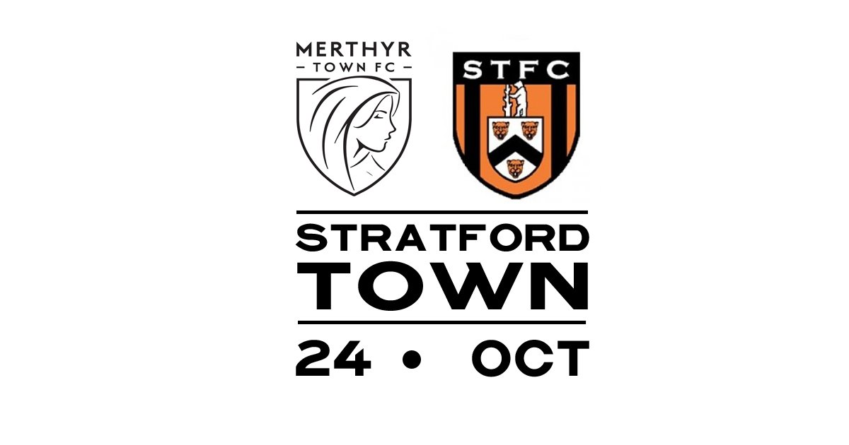 MerthyrTownFC's tweet photo. ⚽| TOMORROW
HQ under the lights! 👌
Join us tomorrow as @StratfordTownFC make the journey to The #LoadLok Community Stadium.
#UpTheTown https://t.co/UQJBGINkmD