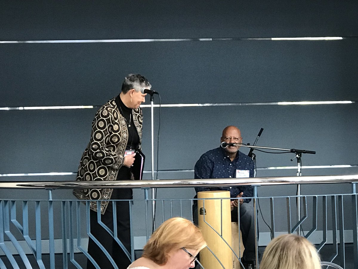 CultureBuildsFL's tweet photo. Division director Sandy Shaughnessy introduces musician/vocalist Fred Johnson #creativeforcesfl @StrazCenter @NEAarts https://t.co/CzUIz5A31d