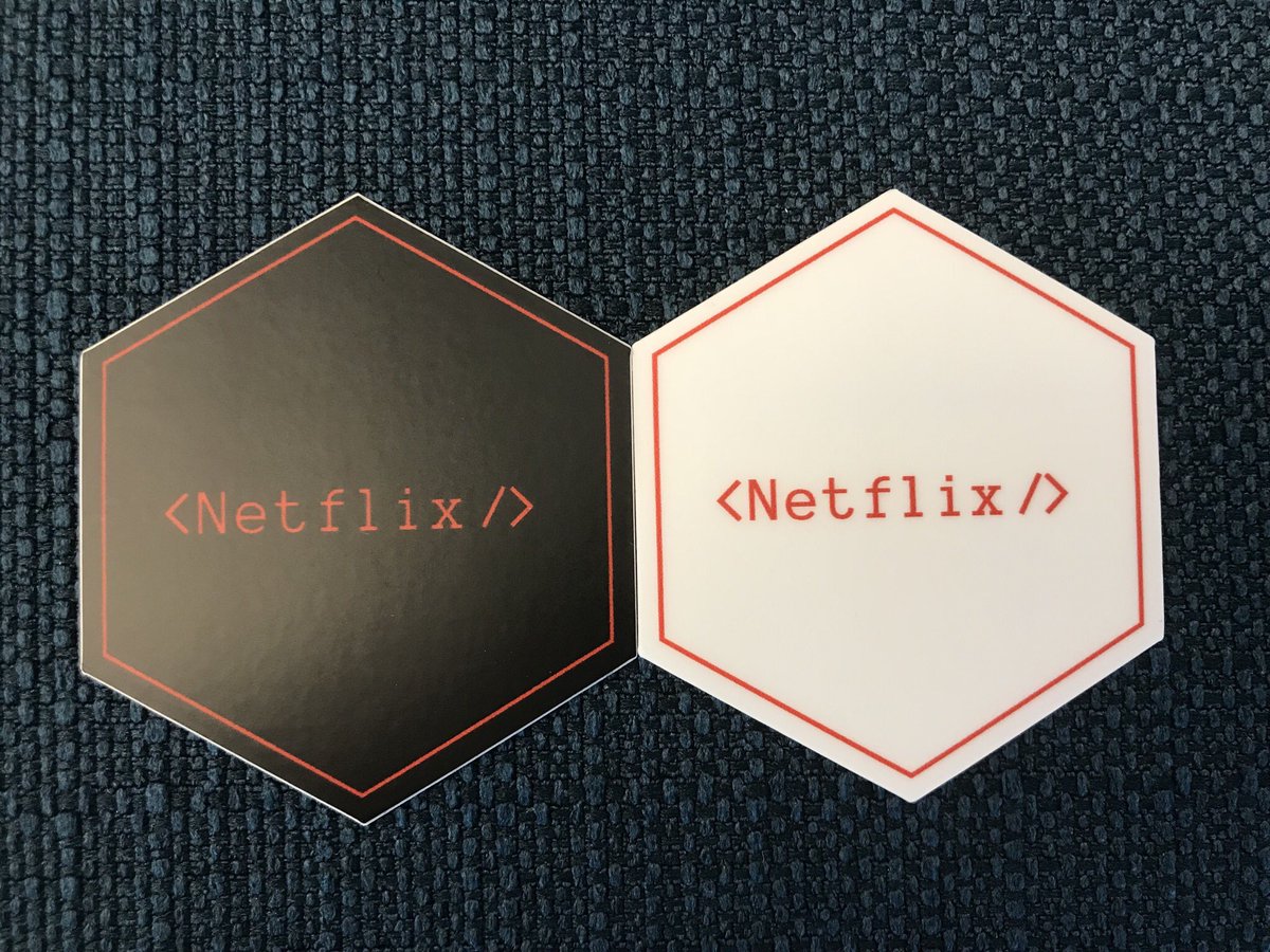 burgessdryan's tweet image. I’m liking these new #Netflix stickers! I’ll have some at our event on Wednesday! jstalks.splashthat.com #JavaScript #ReactJS