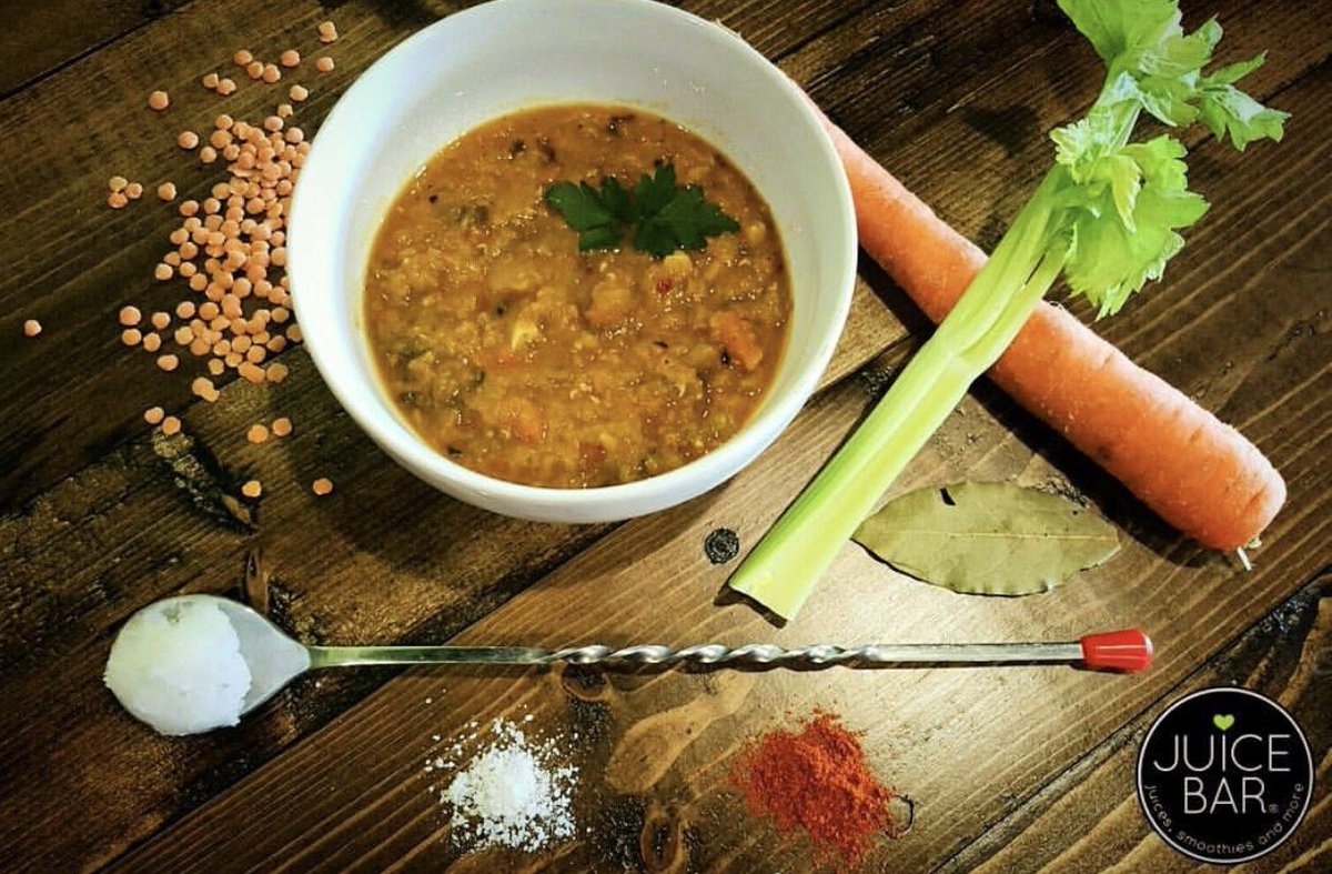 Red Lentil Soup.  It's what's for lunch!