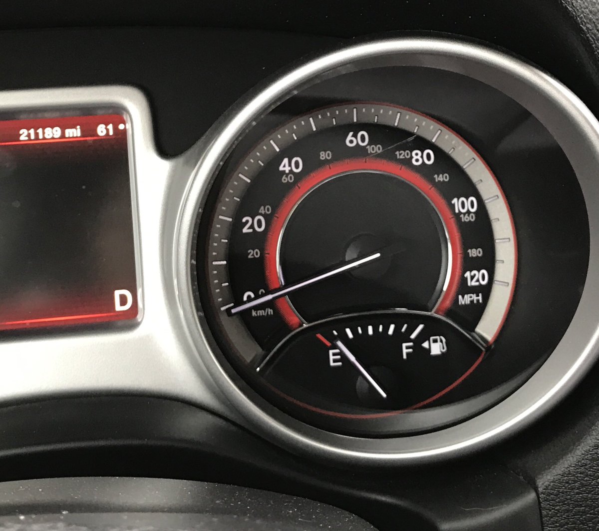 Mess of a morning with <a href="/Enterprise/">Enterprise</a> finally got in a car and drove off to see this #emptytank