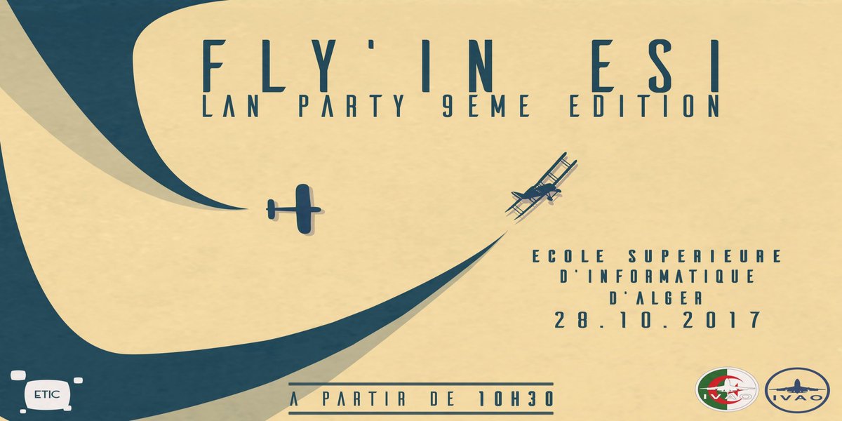In few days we'll hold our LAN PARTY On 28th October.
dz.ivao.aero/lan . #IVAO #algerie #Avion #Aviation #LANIVAODZ #IVAODZ