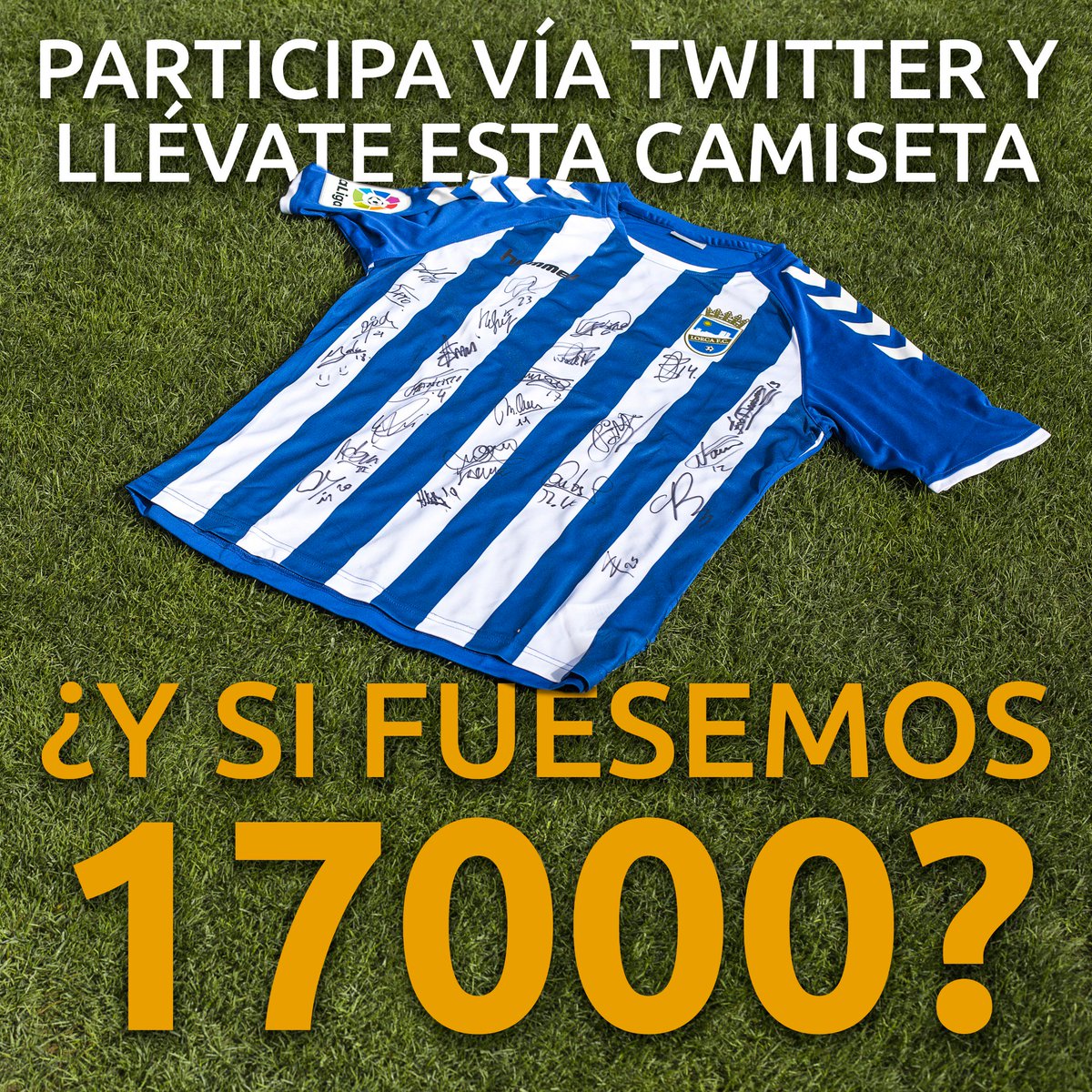 LorcaFCSAD's tweet photo. Ya casi somos 17.000 por aquí! Para celebrarlo sorteamos esta camiseta firmada! Para participar sólo tienes que retuitear este tuit! https://t.co/3sL2p9Ots8